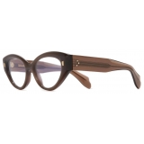 Cutler & Gross - 1417 Optical Cat Eye Glasses - Brown Crystal - Luxury - Cutler & Gross Eyewear