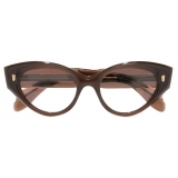 Cutler & Gross - 1417 Optical Cat Eye Glasses - Brown Crystal - Luxury - Cutler & Gross Eyewear