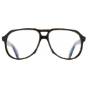 Cutler & Gross - 9782 Optical Aviator Glasses - Black on Havana - Luxury - Cutler & Gross