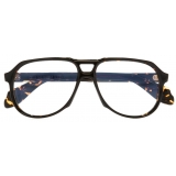 Cutler & Gross - 9782 Optical Aviator Glasses - Black on Havana - Luxury - Cutler & Gross