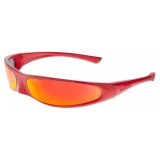 Balenciaga - Occhiali da Sole Blade Rectangle - Rosso - Occhiali da Sole - Balenciaga Eyewear