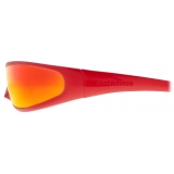 Balenciaga - Blade Rectangle Sunglasses - Red - Sunglasses - Balenciaga Eyewear