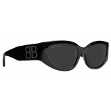 Balenciaga - Occhiali da Sole Bossy Round AF da Donna - Nero - Occhiali da Sole - Balenciaga Eyewear