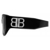 Balenciaga - Occhiali da Sole Bossy Round AF da Donna - Nero - Occhiali da Sole - Balenciaga Eyewear