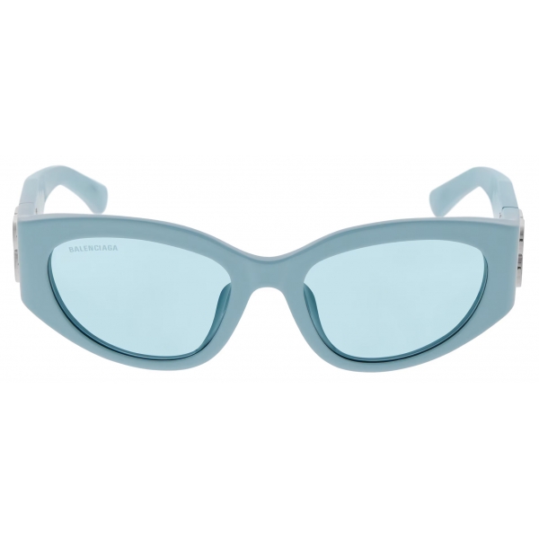 Balenciaga - Women's Bossy Round AF Sunglasses - Light Blue - Sunglasses - Balenciaga Eyewear