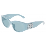 Balenciaga - Occhiali da Sole Bossy Round AF da Donna - Azzurro - Occhiali da Sole - Balenciaga Eyewear