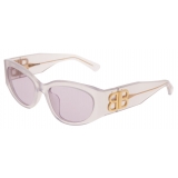 Balenciaga - Occhiali da Sole Bossy Round AF da Donna - Rosa Chiaro - Occhiali da Sole - Balenciaga Eyewear