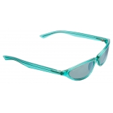 Balenciaga - Occhiali da Sole Neo Oval 2.0 da Donna - Verde - Occhiali da Sole - Balenciaga Eyewear