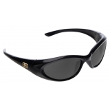 Balenciaga - Occhiali da Sole Sporty B Round AF - Nero - Occhiali da Sole - Balenciaga Eyewear