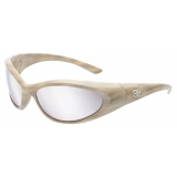 Balenciaga - Occhiali da Sole Sporty B Round AF - Bianco - Occhiali da Sole - Balenciaga Eyewear