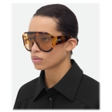 Bottega Veneta - Occhiali da Sole a Mascherina Scudo - Havana Marrone - Occhiali da Sole - Bottega Veneta Eyewear