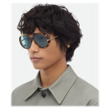 Bottega Veneta - Drop Aviator Sunglasses - Havana Green - Sunglasses - Bottega Veneta Eyewear