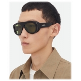 Bottega Veneta - Occhiali da Sole Aviator Osservatorio - Nero Verde - Occhiali da Sole - Bottega Veneta Eyewear