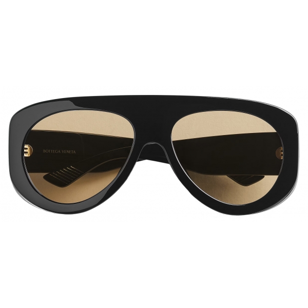 Bottega Veneta - Osservatorio Aviator Sunglasses - Black Orange - Sunglasses - Bottega Veneta Eyewear