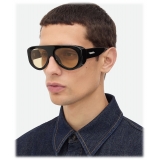 Bottega Veneta - Occhiali da Sole Aviator Osservatorio - Nero Arancione - Occhiali da Sole - Bottega Veneta Eyewear