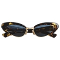 Bottega Veneta - Angle Cat Eye Sunglasses - Blu Havana - Sunglasses - Bottega Veneta Eyewear