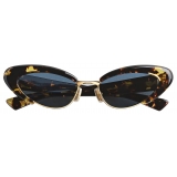 Bottega Veneta - Angle Cat Eye Sunglasses - Blu Havana - Sunglasses - Bottega Veneta Eyewear