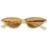 Bottega Veneta - Classic Cat Eye Sunglasses - Yellow Brown - Sunglasses - Bottega Veneta Eyewear