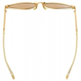 Bottega Veneta - Occhiali da Sole Cat-Eye Classic - Giallo Marrone - Occhiali da Sole - Bottega Veneta Eyewear