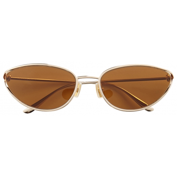 Bottega Veneta - Knot Cat Eye Sunglasses - Gold Brown - Sunglasses - Bottega Veneta Eyewear