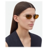 Bottega Veneta - Knot Cat Eye Sunglasses - Gold Brown - Sunglasses - Bottega Veneta Eyewear