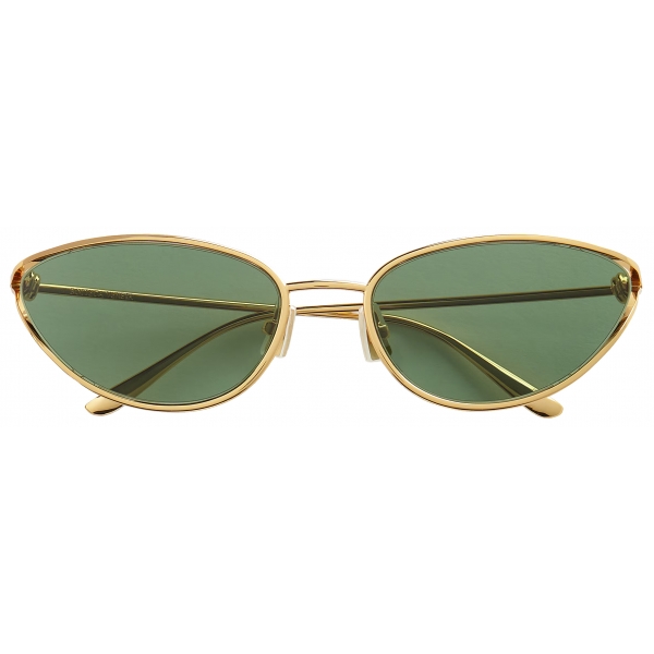 Bottega Veneta - Occhiali da Sole Cat-Eye Knot - Oro Verde - Occhiali da Sole - Bottega Veneta Eyewear