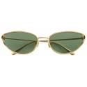 Bottega Veneta - Knot Cat Eye Sunglasses - Gold Green - Sunglasses - Bottega Veneta Eyewear