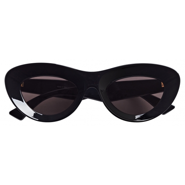 Bottega Veneta - Sharp Cat Eye Sunglasses - Black Grey - Sunglasses - Bottega Veneta Eyewear