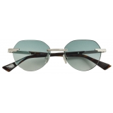 Bottega Veneta - Glaze Rimless Sunglasses - Silver Green - Sunglasses - Bottega Veneta Eyewear