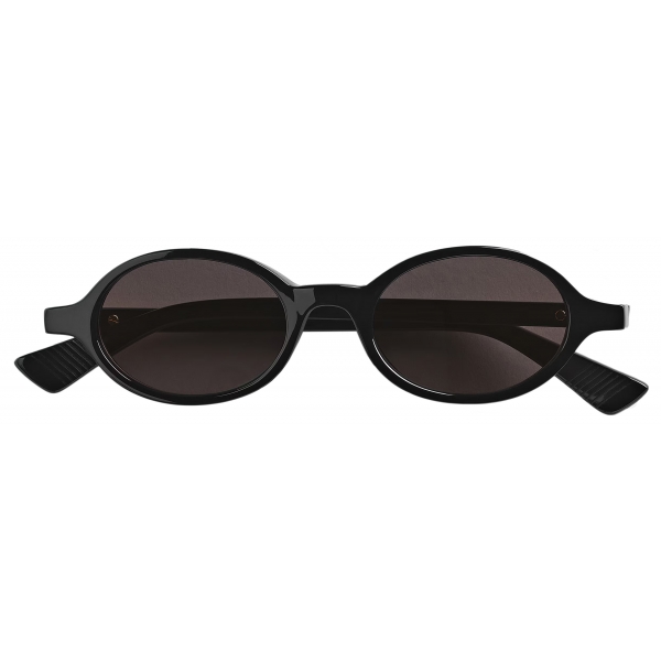 Bottega Veneta - Classic Oval Sunglasses - Black Grey - Sunglasses - Bottega Veneta Eyewear