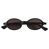 Bottega Veneta - Classic Oval Sunglasses - Black Grey - Sunglasses - Bottega Veneta Eyewear