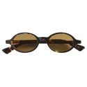 Bottega Veneta - Occhiali da Sole Ovali Classic - Avana Giallo - Occhiali da Sole - Bottega Veneta Eyewear