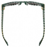 Bottega Veneta - Occhiali da Sole Ovali Mitre - Verde - Occhiali da Sole - Bottega Veneta Eyewear