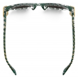 Bottega Veneta - Occhiali da Sole Quadrati Mitre - Verde - Occhiali da Sole - Bottega Veneta Eyewear