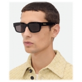 Bottega Veneta - Occhiali da Sole Quadrati Ultrathin - Nero Marrone - Occhiali da Sole - Bottega Veneta Eyewear