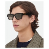 Bottega Veneta - Occhiali da Sole Quadrati Ultrathin - Nero Grigio - Occhiali da Sole - Bottega Veneta Eyewear