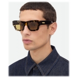 Bottega Veneta - Ultrathin Square Sunglasses - Havana Brown - Sunglasses - Bottega Veneta Eyewear