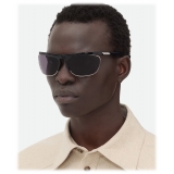 Bottega Veneta - Speed Rectangular Sunglasses - Black Grey - Sunglasses - Bottega Veneta Eyewear