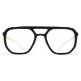 Mykita - Dalur - Mylon - Pitch Black Glossy Gold - Mylon Glasses - Optical Glasses - Mykita Eyewear