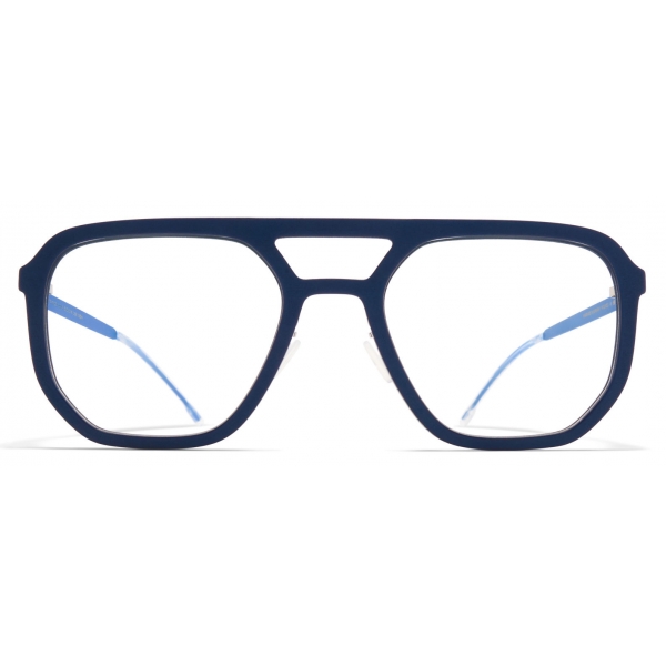 Mykita - Dalur - Mylon - Blu Navy Argento Blu Yale - Mylon Glasses - Occhiali da Vista - Mykita Eyewear