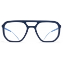 Mykita - Dalur - Mylon - Blu Navy Argento Blu Yale - Mylon Glasses - Occhiali da Vista - Mykita Eyewear