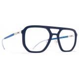 Mykita - Dalur - Mylon - Blu Navy Argento Blu Yale - Mylon Glasses - Occhiali da Vista - Mykita Eyewear