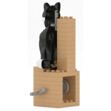 Jekca - Shiba Inu - Automata (Black) - Lego - Sculpture - Construction - 4D - Brick Animals - Toys