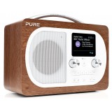 Pure - Evoke H4 - Walnut - Portable DAB/DAB+ and FM Radio with Bluetooth - High Quality Digital Radio