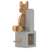 Jekca - Orange Tabby Cat - Automata - Lego - Scultura - Costruzione - 4D - Animali di Mattoncini - Toys