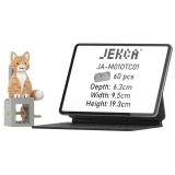 Jekca - Orange Tabby Cat - Automata - Lego - Sculpture - Construction - 4D - Brick Animals - Toys