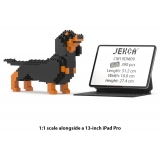 Jekca - Dachshund Mini 01 - Big - Lego - Sculpture - Construction - 4D - Brick Animals - Toys