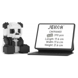 Jekca - Panda Mini 01 - Big - Lego - Scultura - Costruzione - 4D - Animali di Mattoncini - Toys