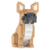 Jekca - French Bulldog Mini 01 - Big - Lego - Sculpture - Construction - 4D - Brick Animals - Toys