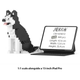 Jekca - Husky Mini 01 - Big - Lego - Scultura - Costruzione - 4D - Animali di Mattoncini - Toys